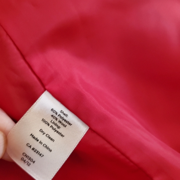 Talbots Red Sleeveless Sheath Dress 14 - Picture 8 of 10